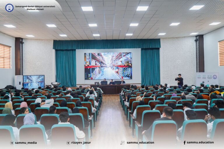 MEROS PHARM Founder Nasimjon Komilov at Samarkand State Medical University