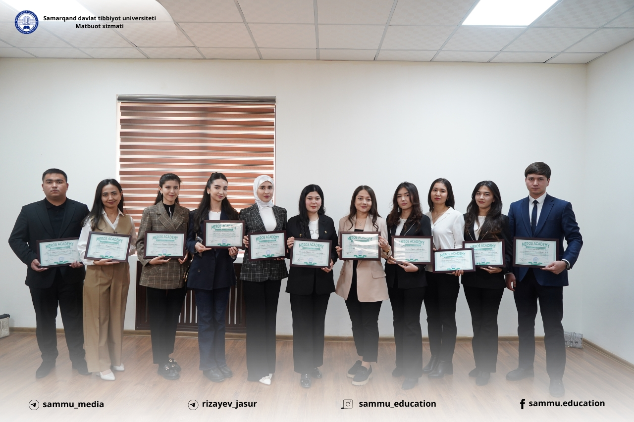 Students of Samarkand State Medical University Receive MEROS PHARM Scholarship