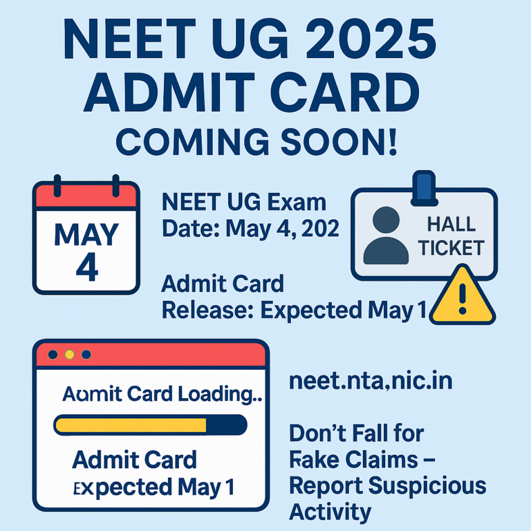 NEET UG 2025 Admit Cards